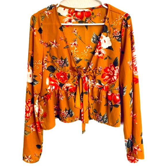 Peach Love California Boho Top Sz L - Picture 1 of 4